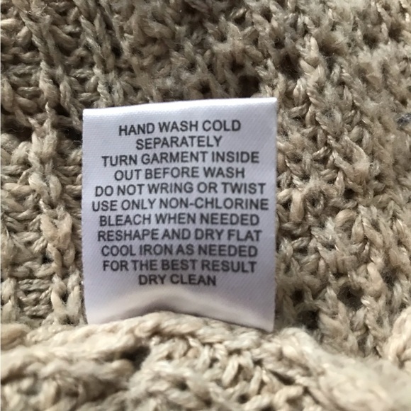 Pink Rose beige knit open cardigan - Picture 9 of 10